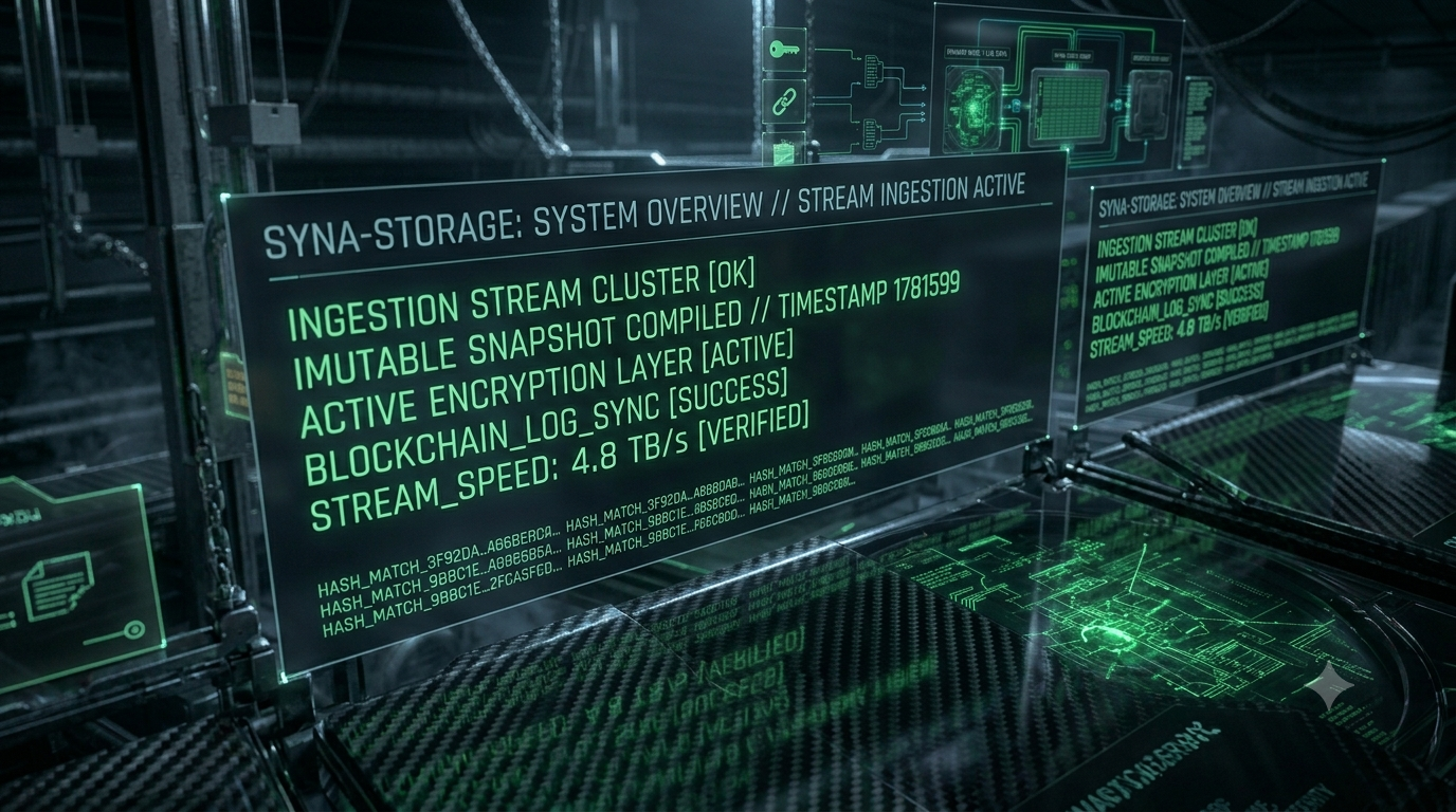 Cyberpunk dark mode visualization of cron background daemon script processing data transfer pipelines
