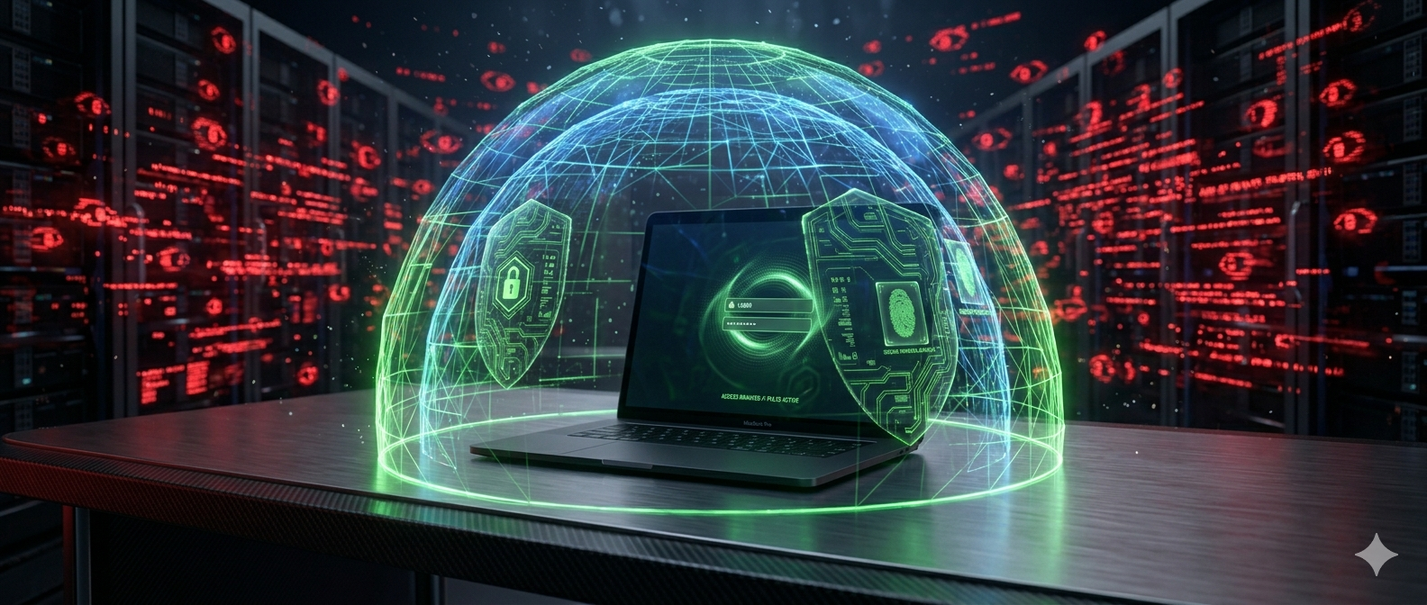 Visual representation of a VPN tunnel