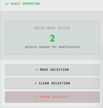 Batch Mode Counter Pane